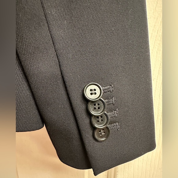 Ann Taylor Blazer Classic Wool Blend Double Breasted Button Front Pockets Size 4 - Picture 9 of 16